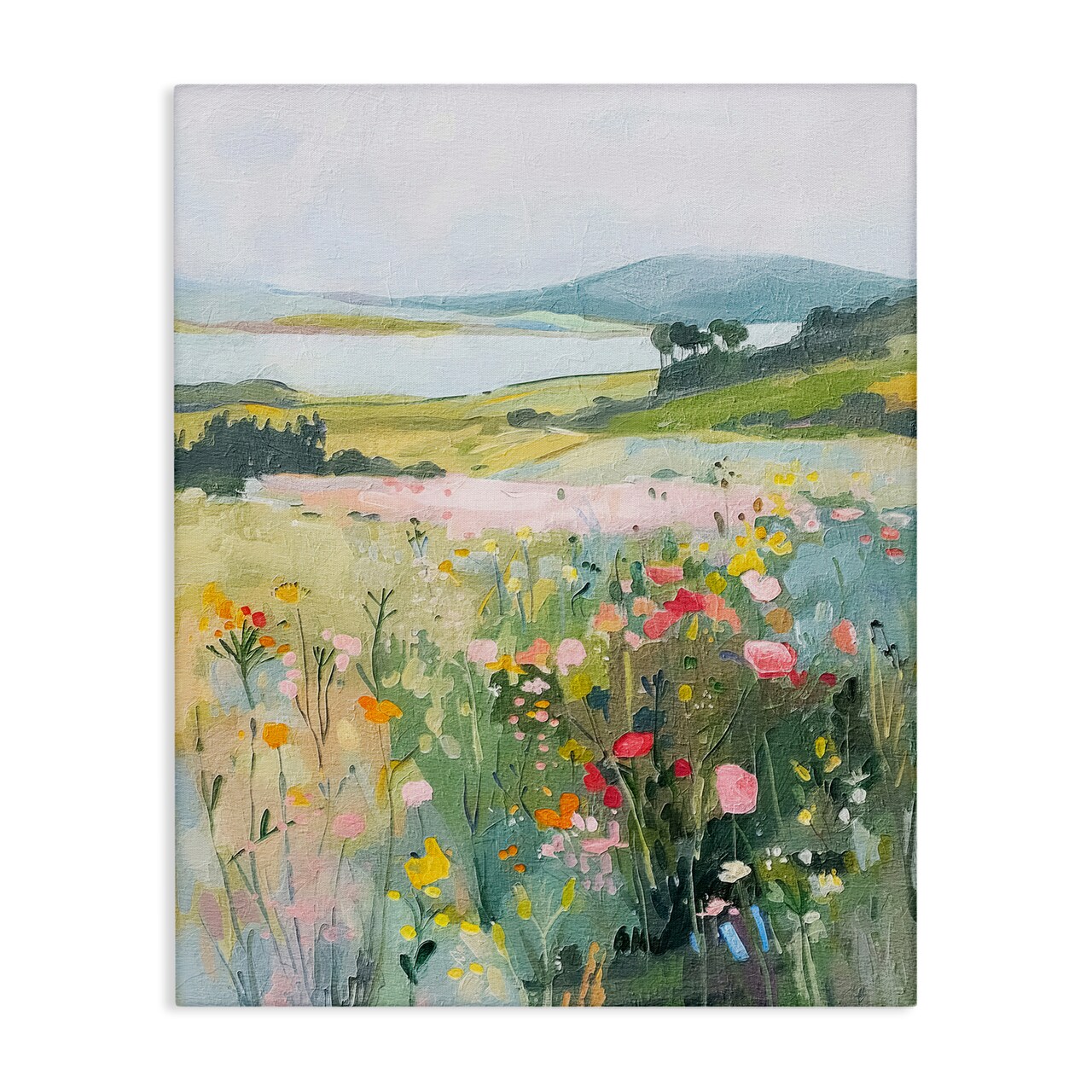 Stupell Industries Soft Abstract Countryside Canvas Wall Art Design by RileyB